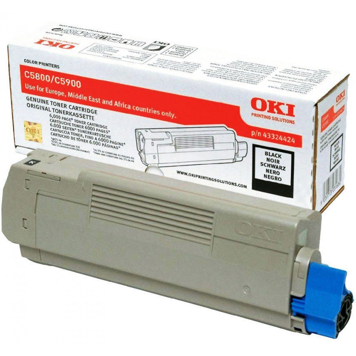 Συμβατό 43324424 OKI toner Black  για C5800/ C5900